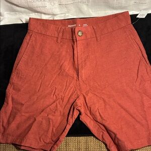 Old Navy Men's Linen Coral Flat Front Shorts